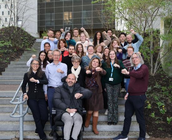 Group photo with the ALS labs of Profs Da Cruz, Van Den Bosch and Van Damme
