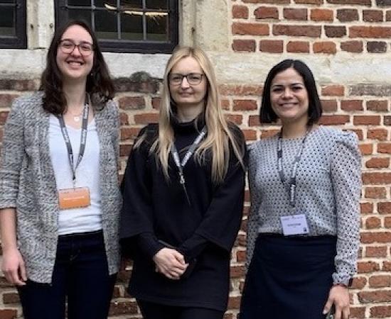 Marijne, Wiola and Carmen at the ECR meeting (left to right)